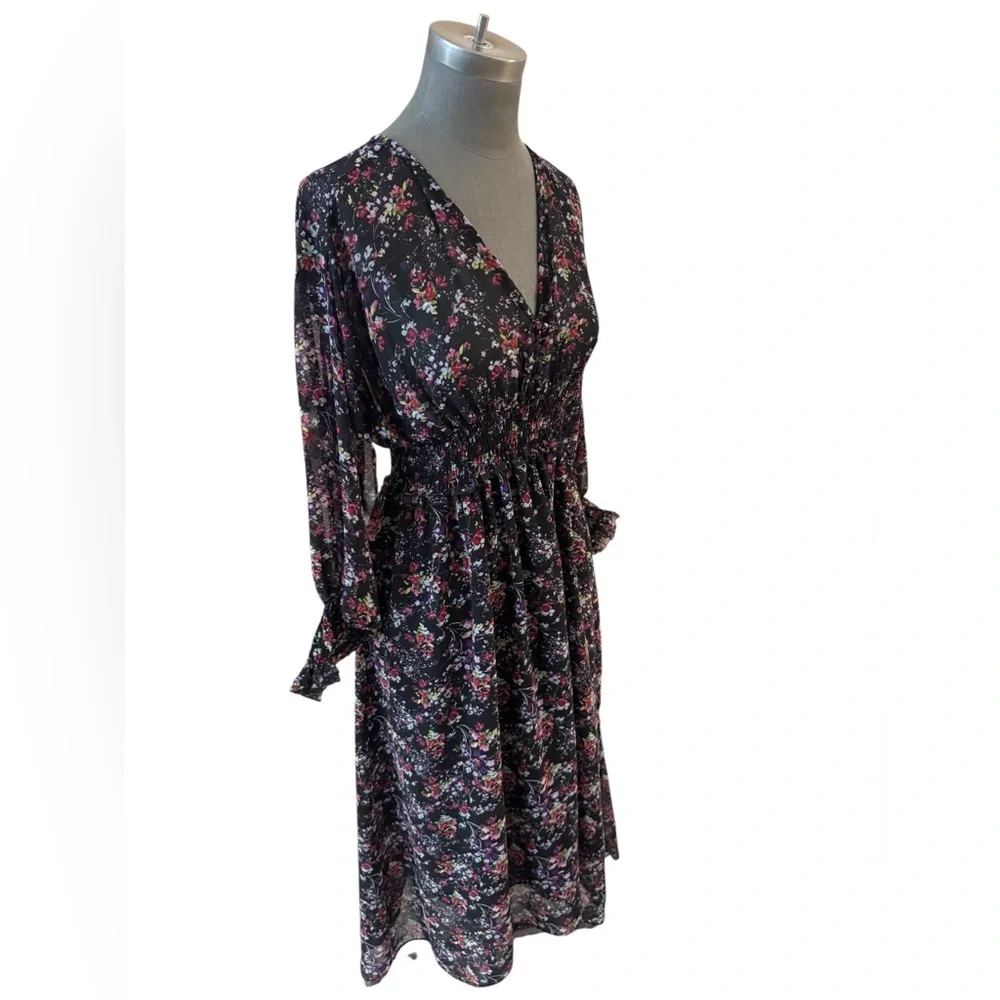 Zara floral midi